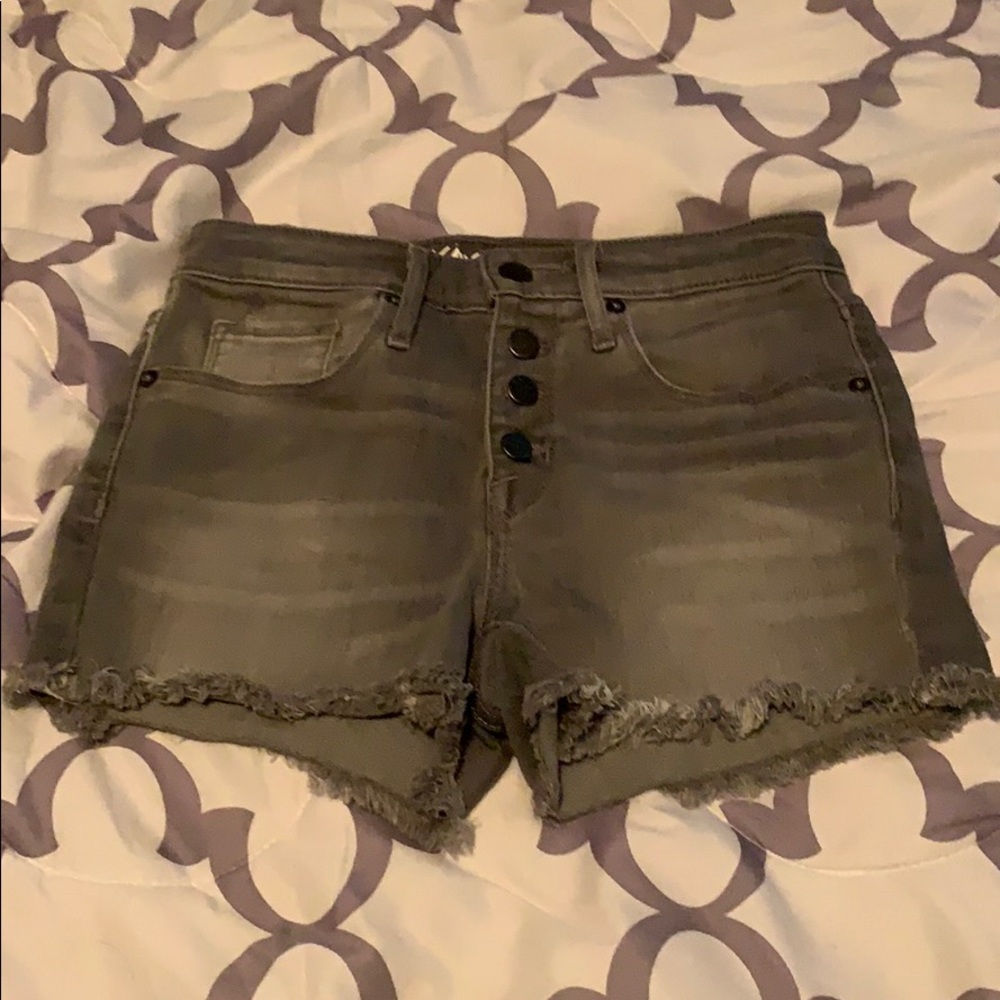 Mossimo High Rise grey cut offs